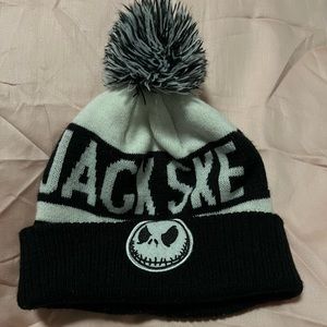 Jack Skellington Puffball Beanie